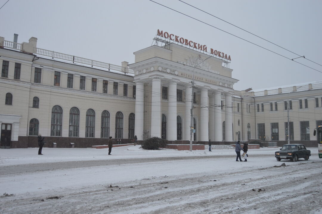 Курский (теперь Московский) вокзал, где в сентябре 1919 г. выступал М.И.Калинин на митинге перед железнодорожниками и красноармейцами