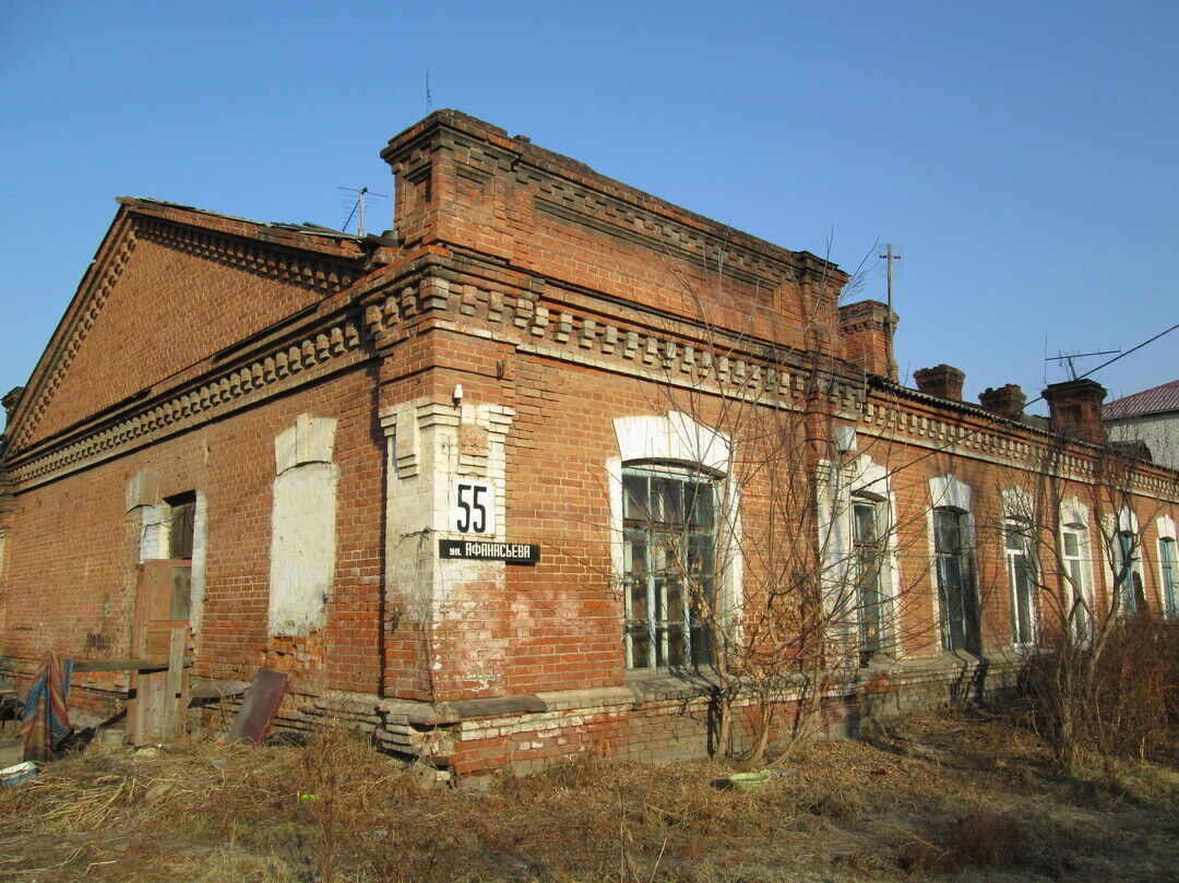 Дом жилой офицерского состава, Приморский край, город Уссурийск, улица  Афанасьева, 55 (лит. А)