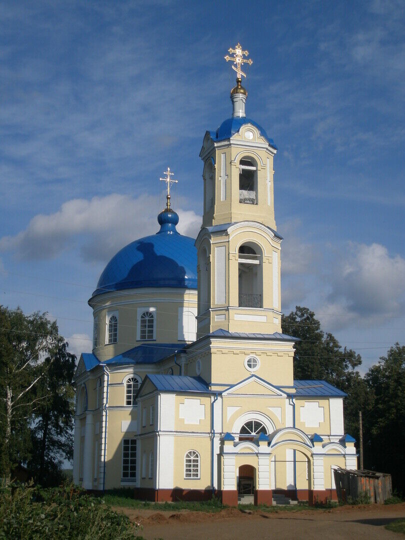 Церковь Успения, 1834 г., 1872 г., архитекторы Федоров, Колокольников