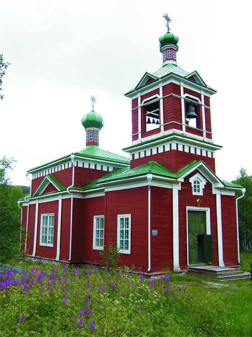 Церковь Бориса и Глеба (деревянная), Мурманская область, Печенгский район,  п. Борисоглебский