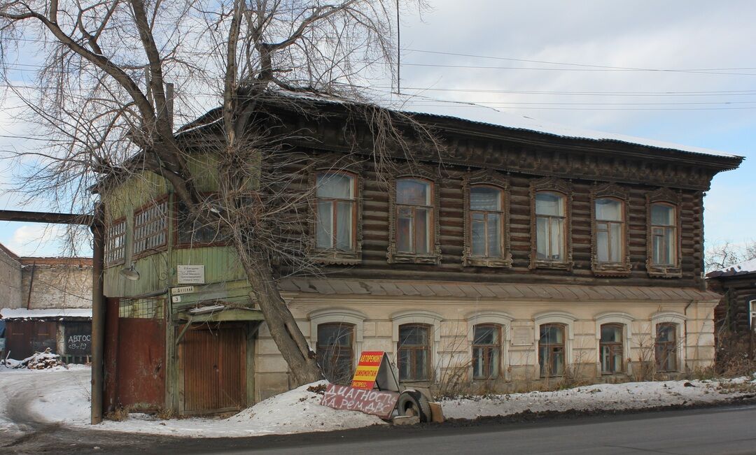 Детский переулок. Штаб красной гвардии Пензы. Миасс 1918. Дом Колмакова, в котором в апреле 1918 г. размещался штаб красной армии. Дом Лаптева Уфа.