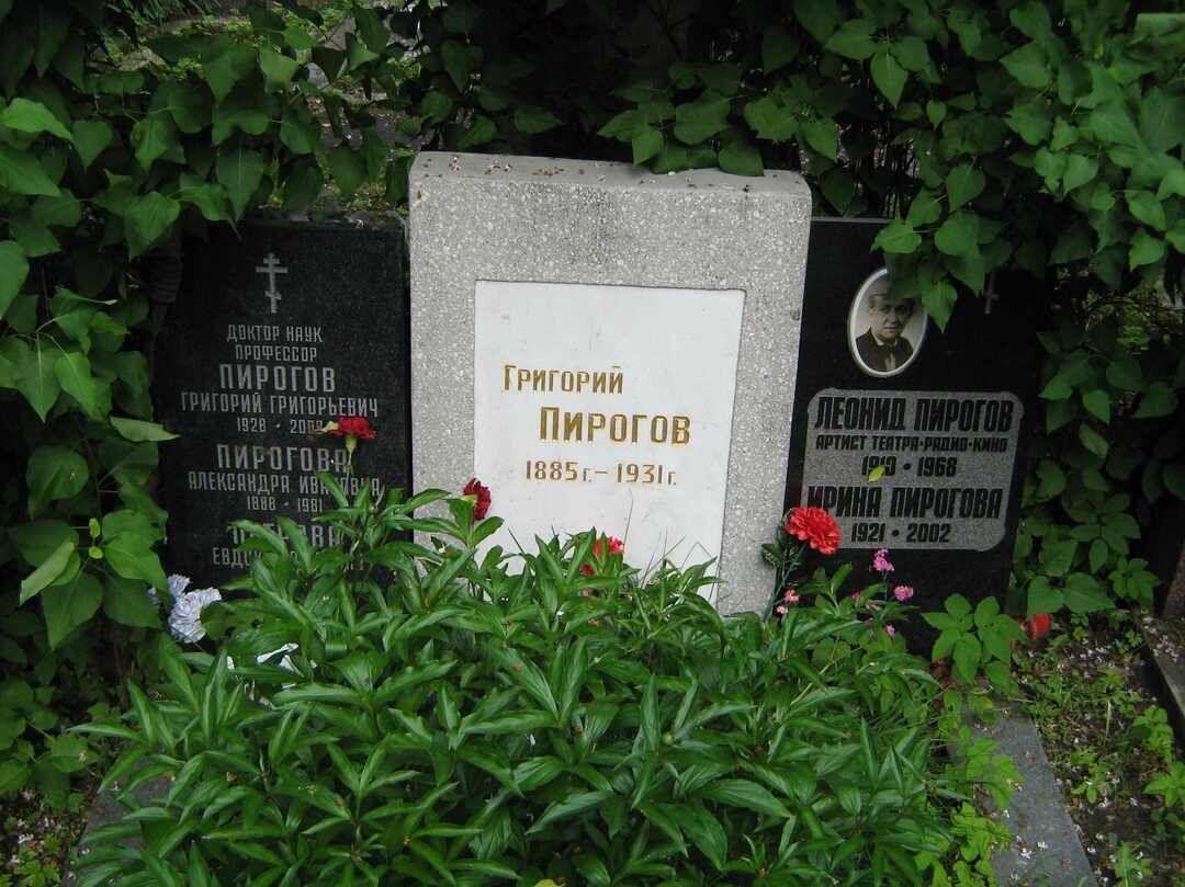 Пирогов похоронен. Могила Николая Пирогова.