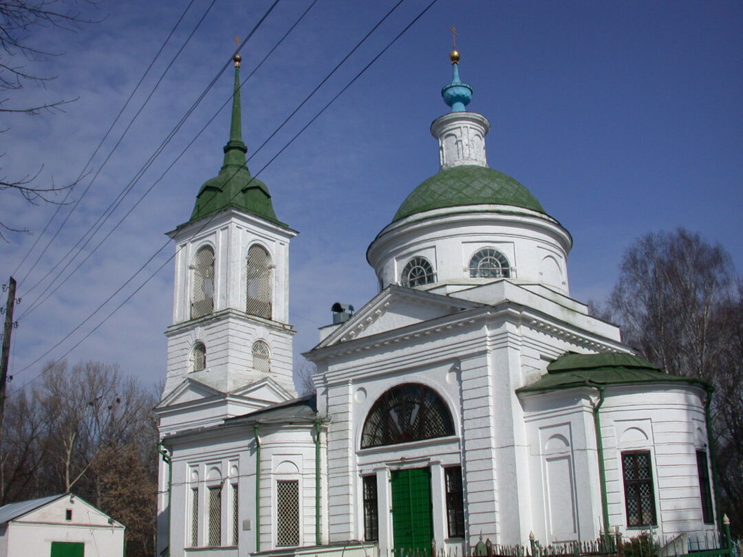 Могила Венецианова и Спасская Церковь