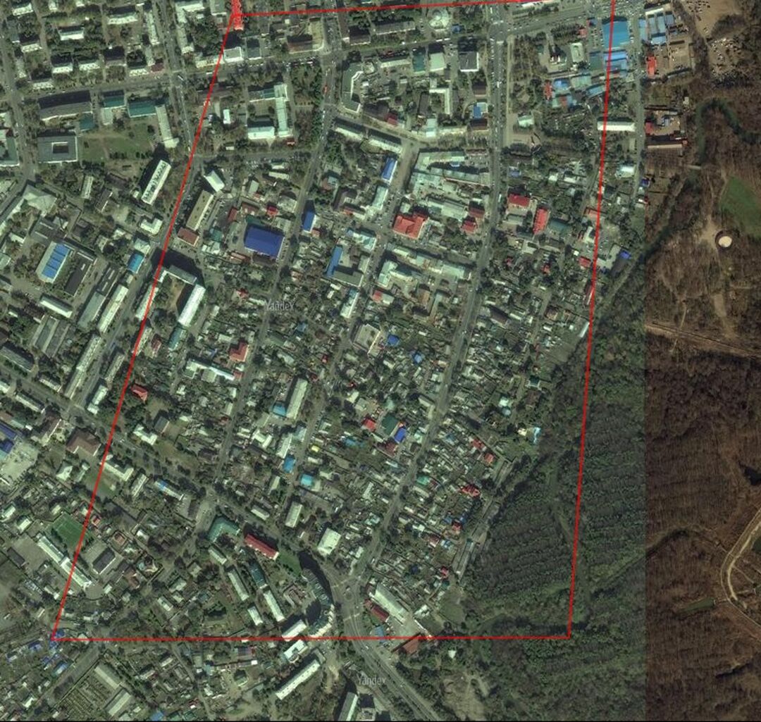 Ансамбль застройки общественно-торгового центра г. Никольск-Уссурийского