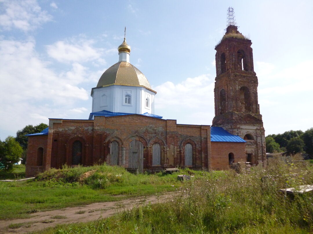 Покровская церковь, Орловская область, Ливенский район, Вахновский с/с, с.  Бараново (Покровское)