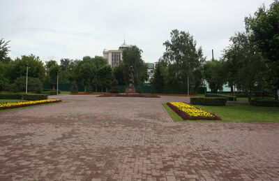 Территория бывш. заводского кладбища, где были похоронены А.В.Беэр, И.И.Ползунов и др.